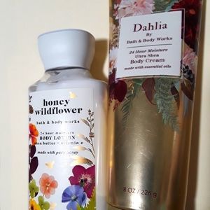 Bath and body works honey wildflower dahlia 2 loti